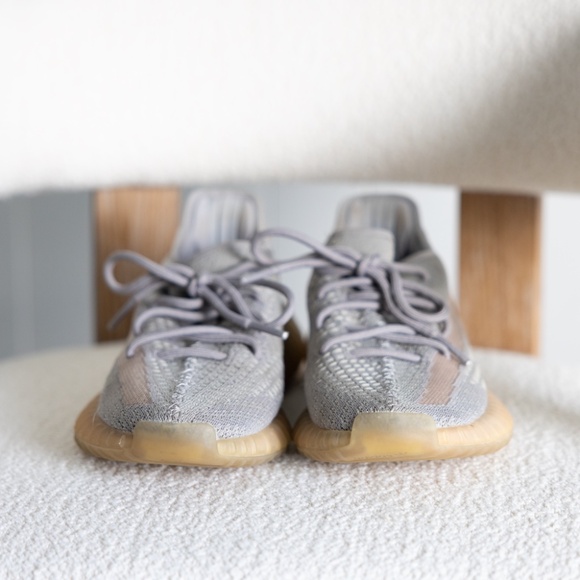 Adidas YEEZY BOOST 350 V2 Gray and Orange Size 7 us womens - Picture 6 of 12